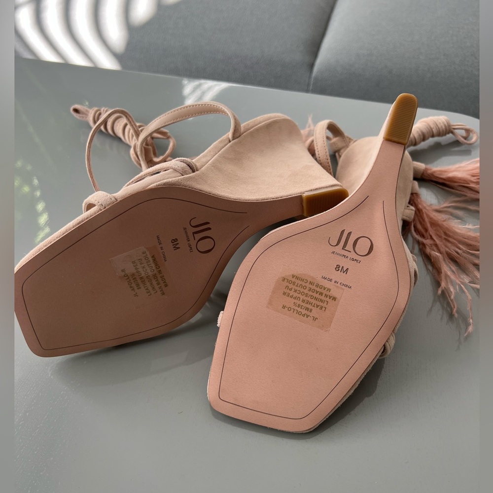 JLo x REVOLVE Apollo Sandal in Crema 8 - Picture 2 of 10